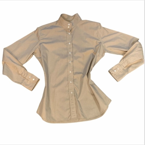 Marigold Riding Apparel UK14 US 10 English Show Shirt Extra Collars Beige #234D - Picture 5 of 7